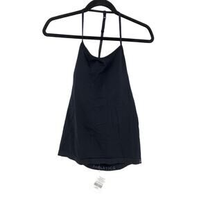 Fabletics Mandy Seamless Tank Top Womens Sz XL Black T-Back NEW